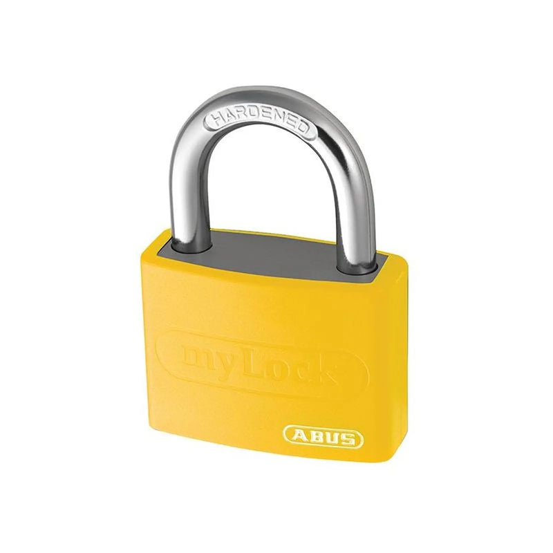 Abus Mechanical T65AL/40mm My Lock Aluminium Padlock Yellow Keyed Alike 6401