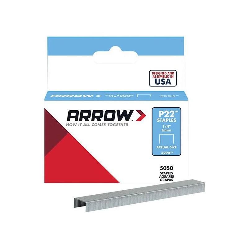 Arrow P22 Staples 6mm Heavy Duty Fasteners