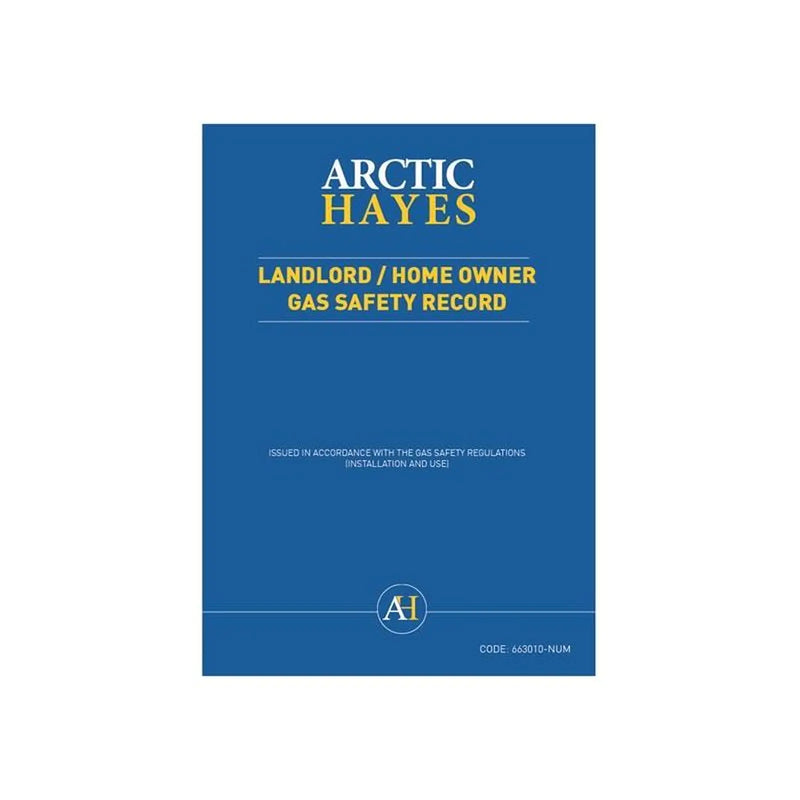 Arctic Hayes Gas Safety Record Pad of 25