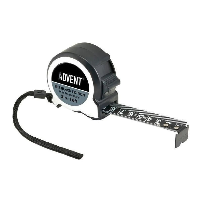 Advent Black Edition Tape 5m Heavy Duty Measuring Tool