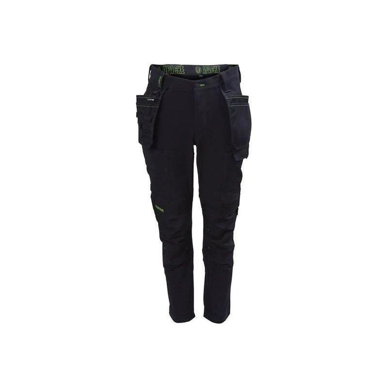 Apache Black Stretch Holster Trousers for Work