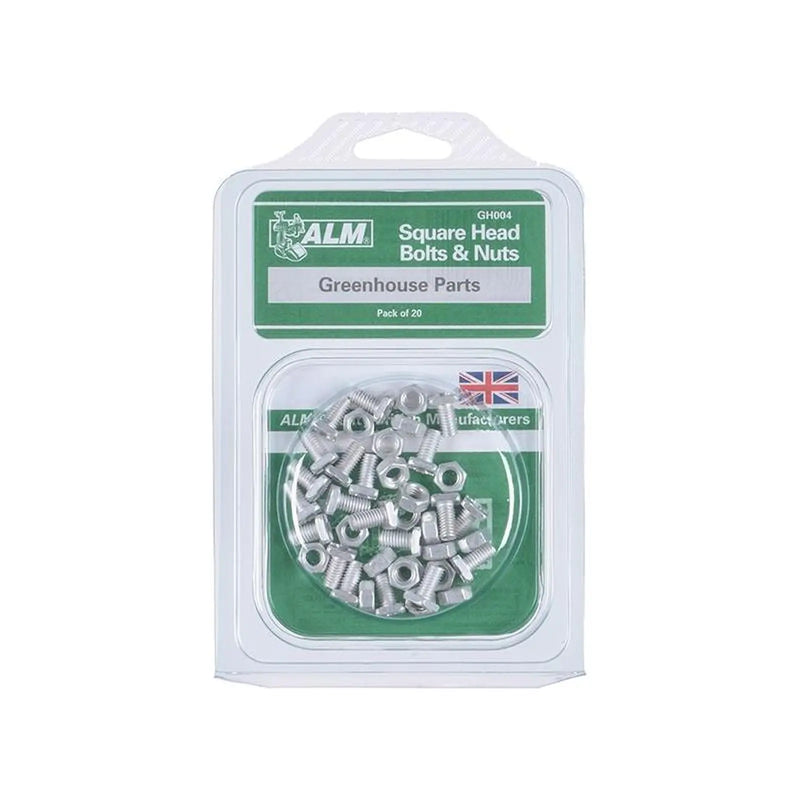ALM Manufacturing GH004 Square Glaze Bolts and Nuts Pack