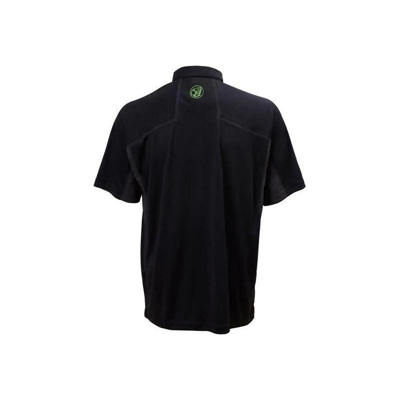 Apache Langley Black Performance Polo Shirt