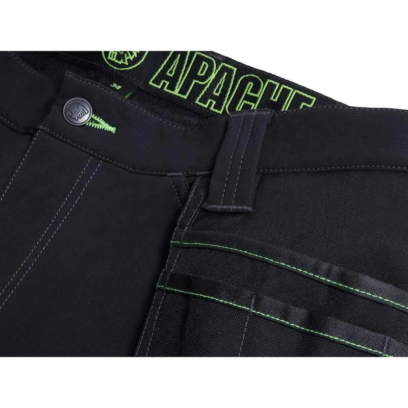 Apache Black Stretch Holster Shorts with Heavy Duty Design
