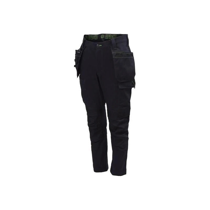 Apache Black Stretch Holster Trousers for Work