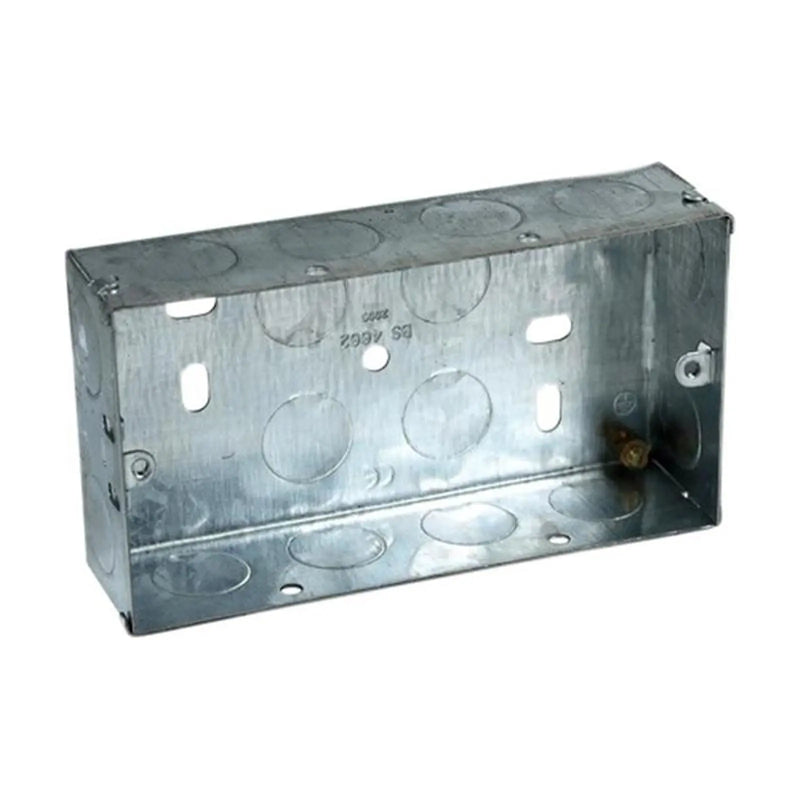 Axiom Electrical Twin Socket Box 25mm Pack of 5