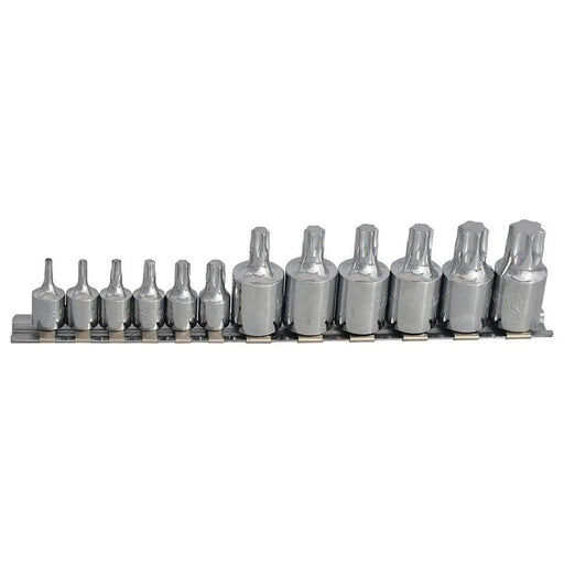 BlueSpot Tools 12 Piece Mixed Drive TORX Socket Set