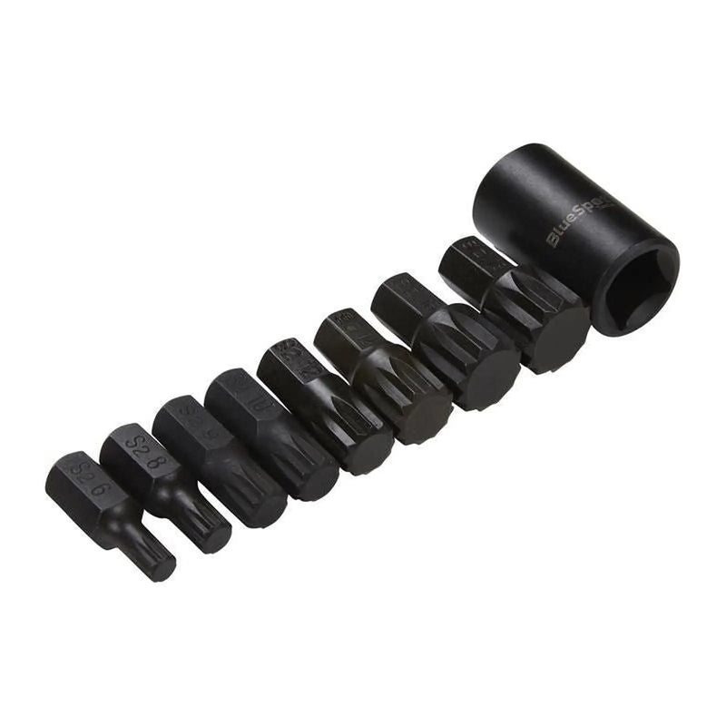 BlueSpot Tools 1/2in Impact Spline Bit Set