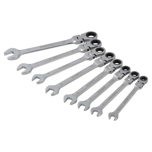 BlueSpot Tools Flexible Head Ratchet Set 8 Piece