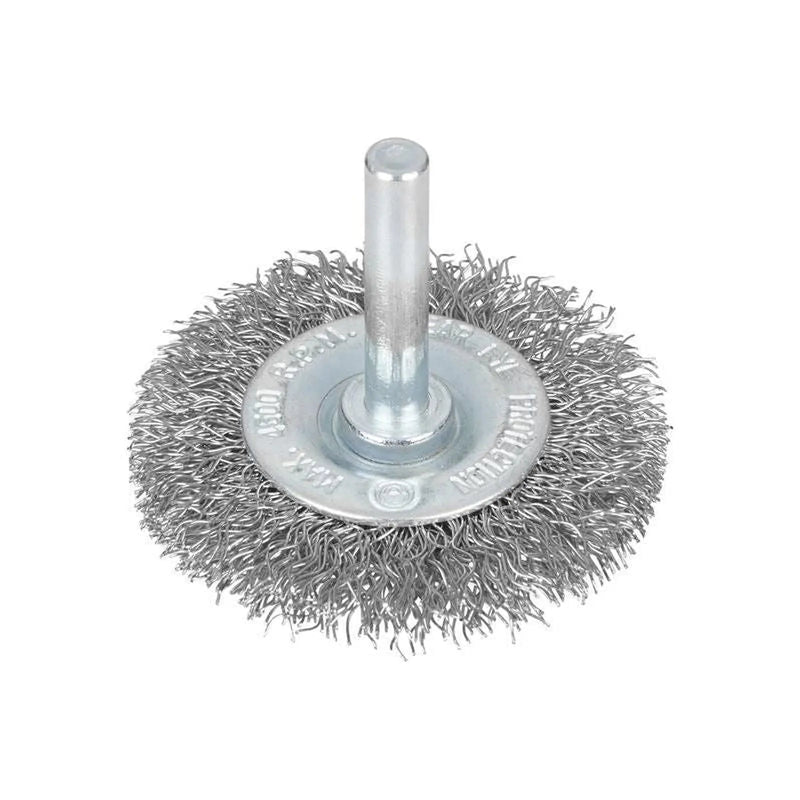 BlueSpot Tools Flat Steel Wire Wheel Brush 50mm