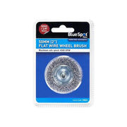 BlueSpot Tools Flat Steel Wire Wheel Brush 50mm