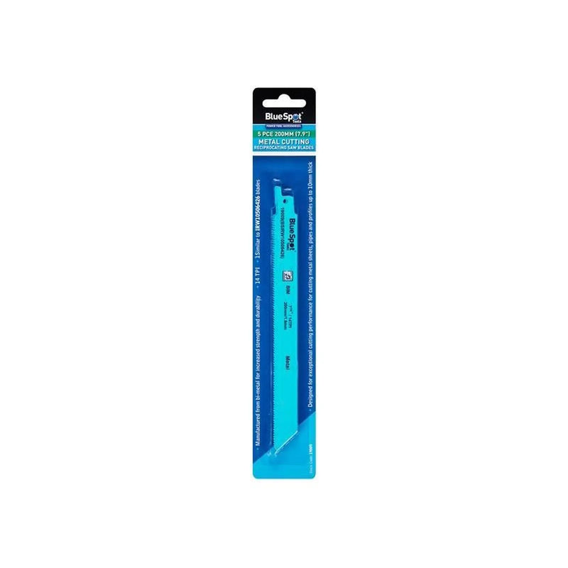 BlueSpot Tools Bi-Metal Reciprocating Saw Blade Pack of 5