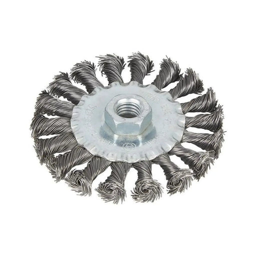 BlueSpot Tools Flat Twist Knot Wire Wheel 100mm