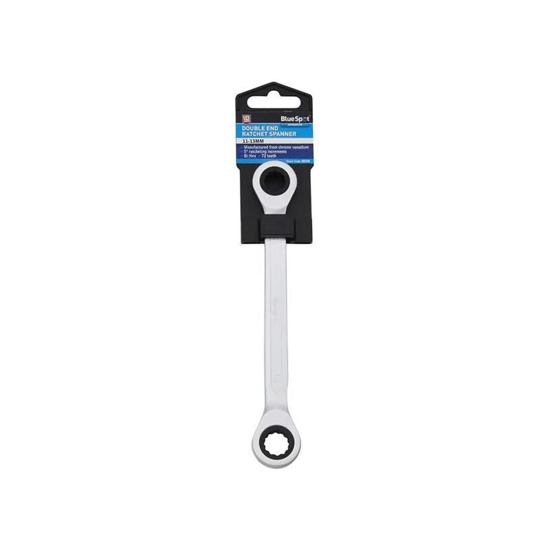 BlueSpot Tools Double End Ratchet Spanner 11-13mm