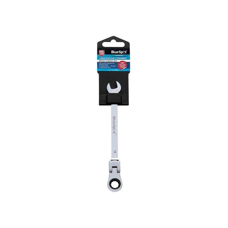 BlueSpot Tools 180° Flexible Head Ratchet Spanner
