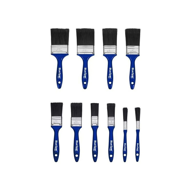 BlueSpot Tools Synthetic Paint Brush Set - 10 Piece