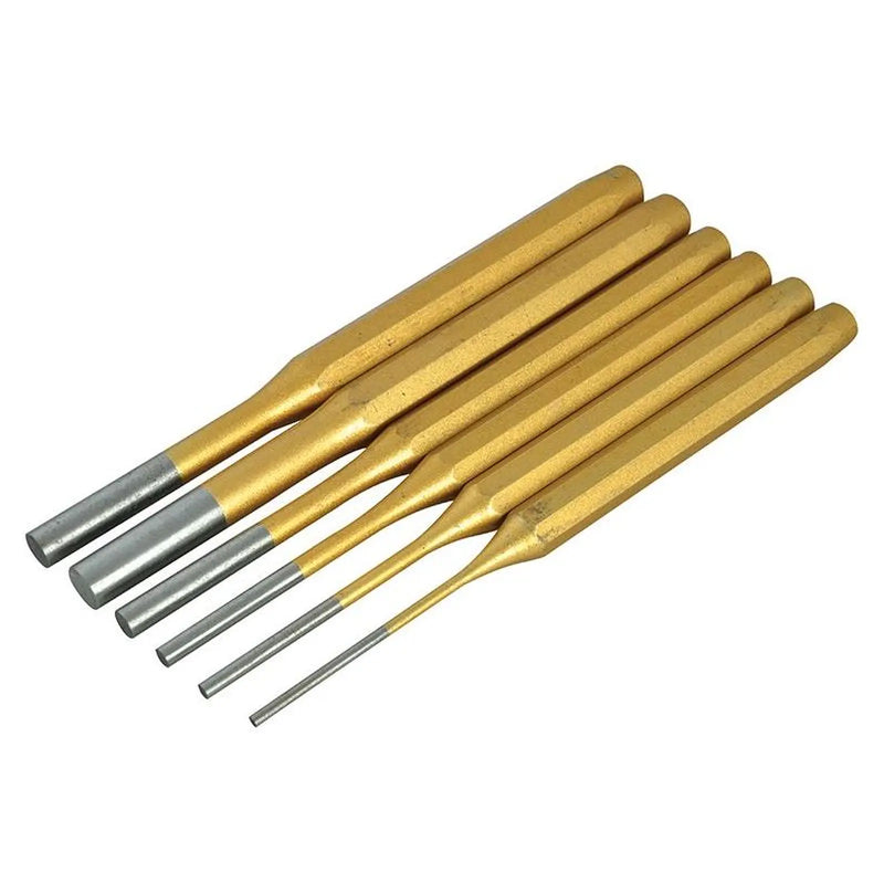BlueSpot Tools Gold Pin Punch Set 6 Piece