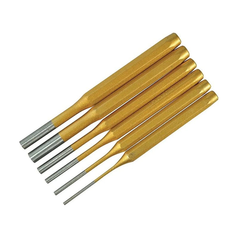 BlueSpot Tools Gold Pin Punch Set 6 Piece