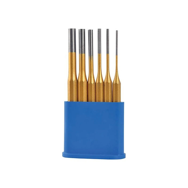BlueSpot Tools Gold Pin Punch Set 6 Piece