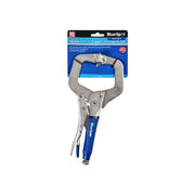 BlueSpot Tools Locking C-Clamp with Swivel Pads 11in