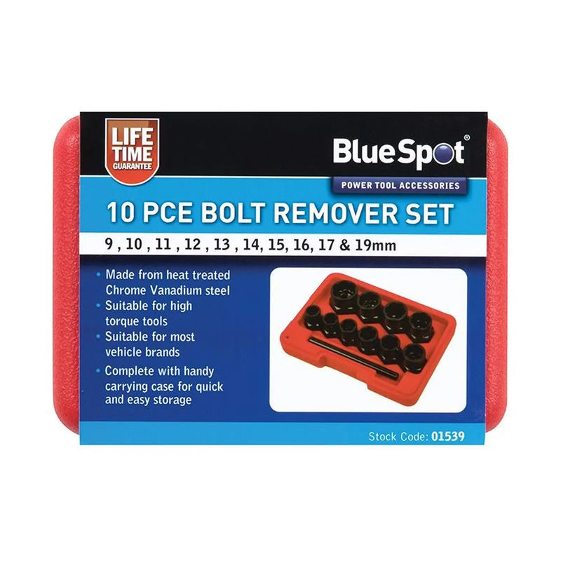 BlueSpot Tools Bolt Remover Set 9-19mm Heavy Duty