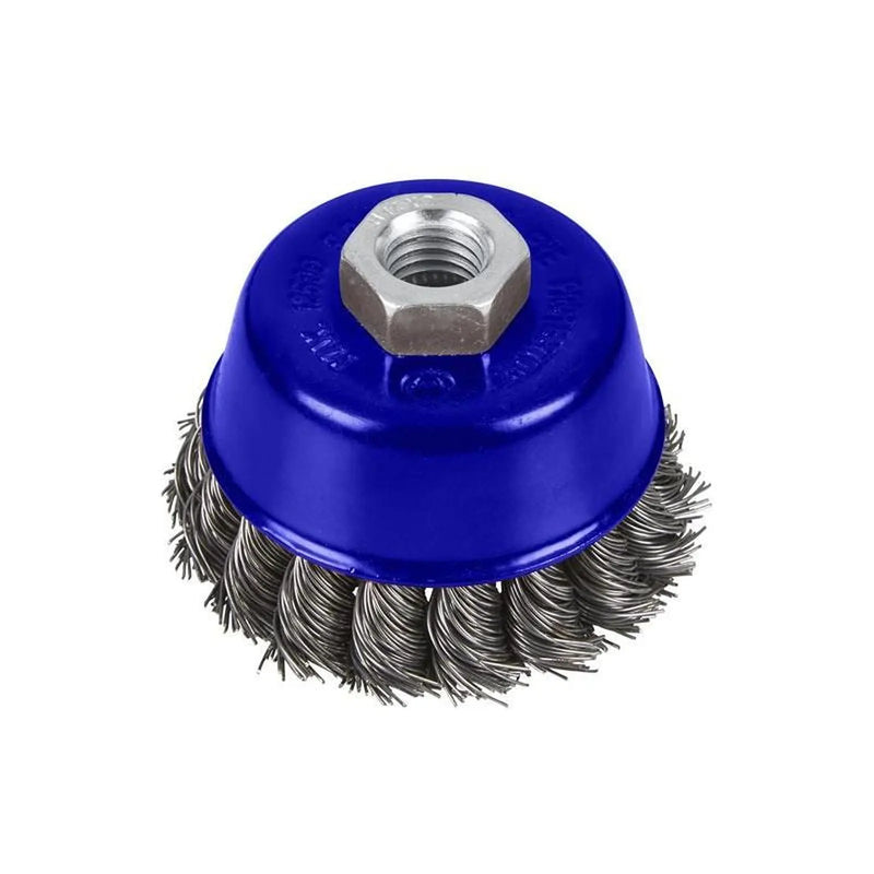 BlueSpot Tools Twist Knot Cup Brush 75mm M14