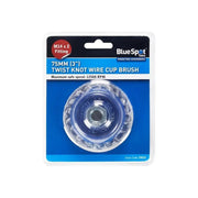 BlueSpot Tools Twist Knot Cup Brush 75mm M14