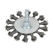 BlueSpot Tools Flat Twist Knot Wire Wheel 75mm