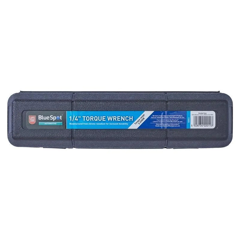 BlueSpot Tools Torque Wrench 1/4in Drive 2-24Nm