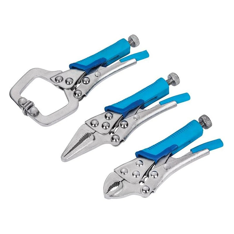 BlueSpot Tools Mini Locking Pliers Set - 3 Piece