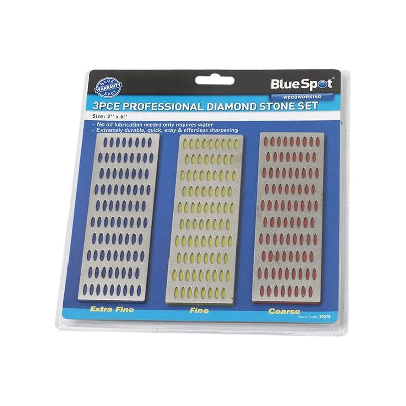 BlueSpot Tools Diamond Whetstone Set 3 Pack