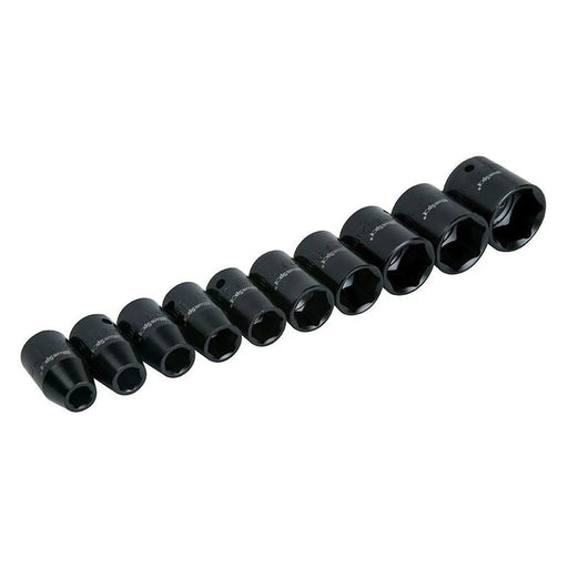 BlueSpot Tools 1/2in Metric Impact Socket Set 10 Piece