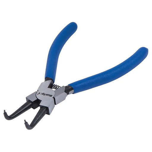 Bluespot Tools Circlip Pliers Internal Bent 90⁰ Tip 150mm (6in)