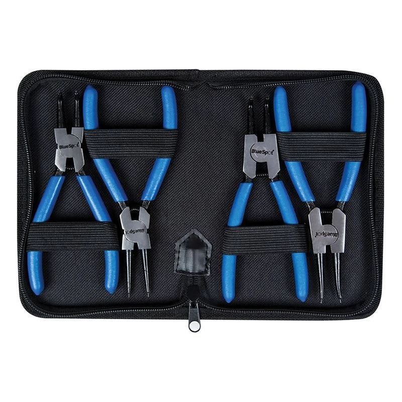 BlueSpot Tools Circlip Pliers Set - Heavy Duty 4 Piece