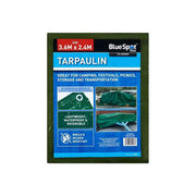 BlueSpot Tools Green Tarpaulin 3.6x2.4m Heavy Duty