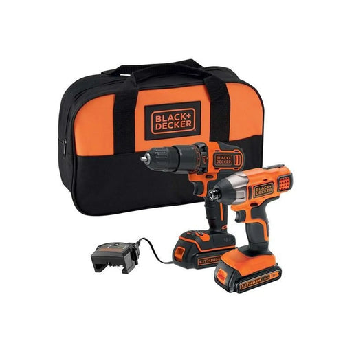 Black + Decker BCK25S2S Twin Kit 18V 2 x 1.5Ah Li-ion