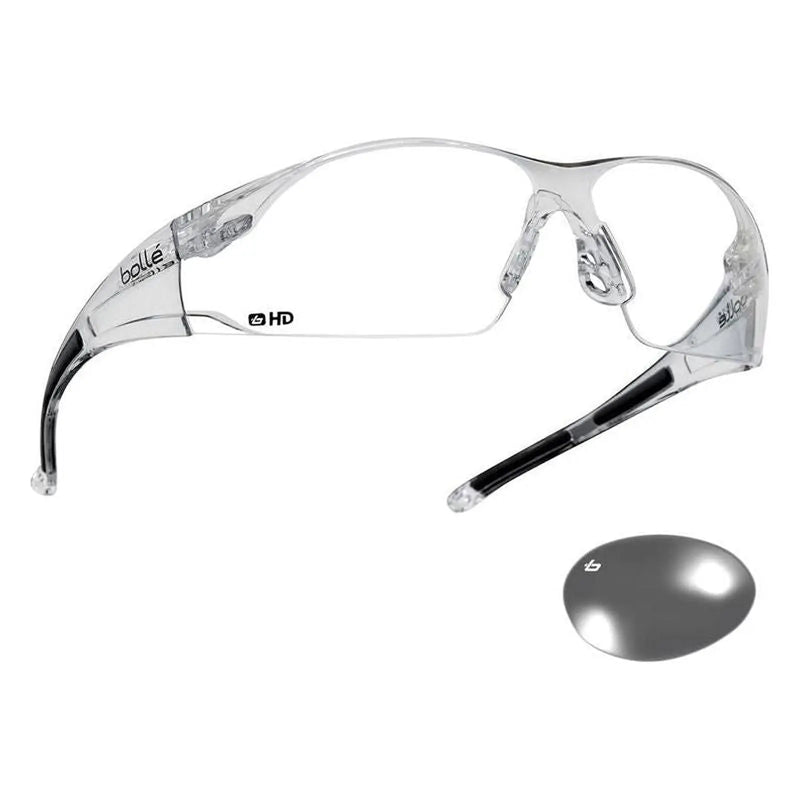 Bolle Safety RUSH Safety Glasses Clear Lens UV Protection