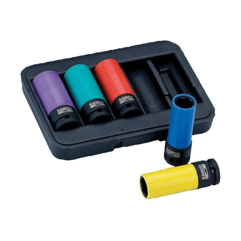 Bahco BWSS12P5 1/2in Drive Impact Wheel Socket Set