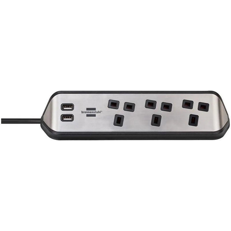 Brennenstuhl Corner Extension Lead 240V 3-Gang 2m