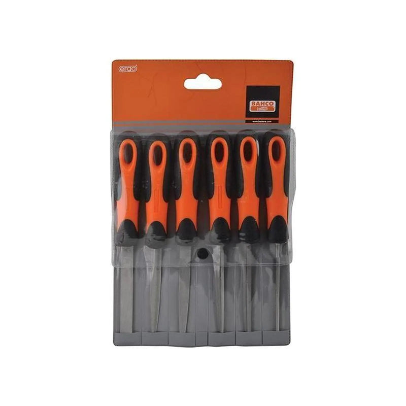 BAHCO 1-476 ERGO File Set 6 Piece Professional Hand Tools