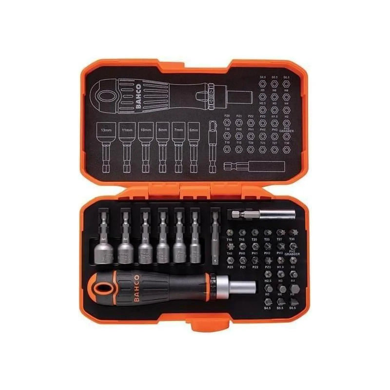 Bahco Ratcheting Bit Set 36 Piece Heavy Duty