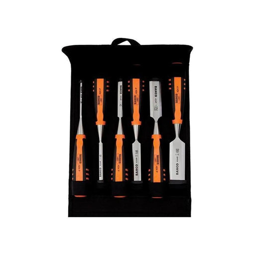 BAHCO 424-P Bevel Edge Chisel Set - 6 Piece