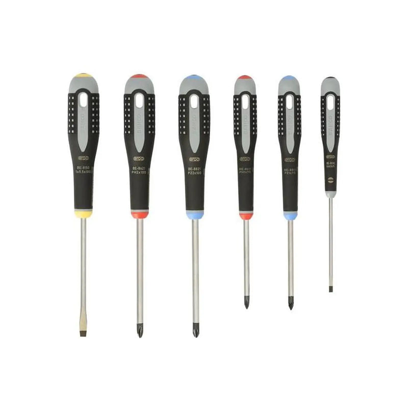 Bahco BE-9886 ERGO Screwdriver Set 6 Piece