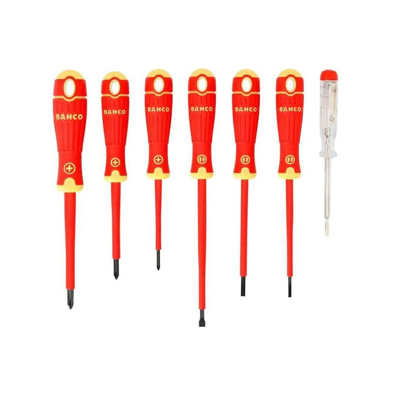 Bahco B220.027 Insulated Screwdriver Set 7 Piece
