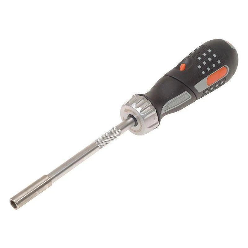 Bahco 808050P Pistol Ratchet Screwdriver with Bits