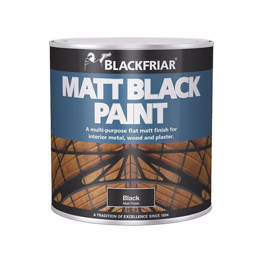 Blackfriar Matt Black Paint 125ml Professional Interior