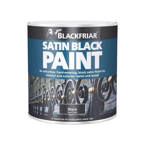 Blackfriar Satin Black Interior Paint 500ml