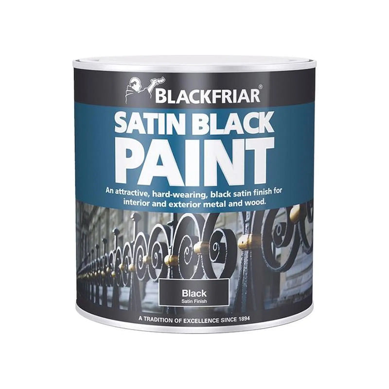 Blackfriar Satin Black Interior Paint 500ml