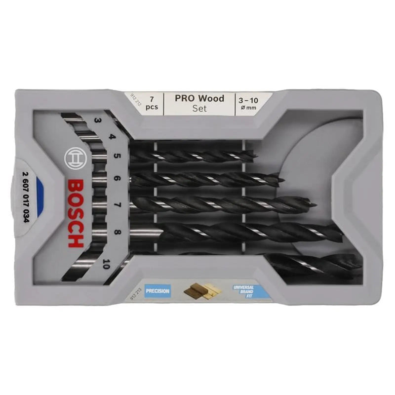 Bosch Powertool Accessories Brad Point Drill Bit Set