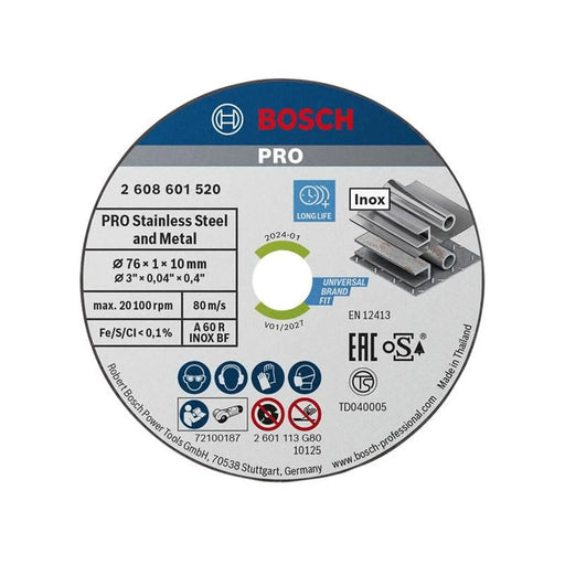Bosch Powertool Accessories Cutting Disc Pack of 5